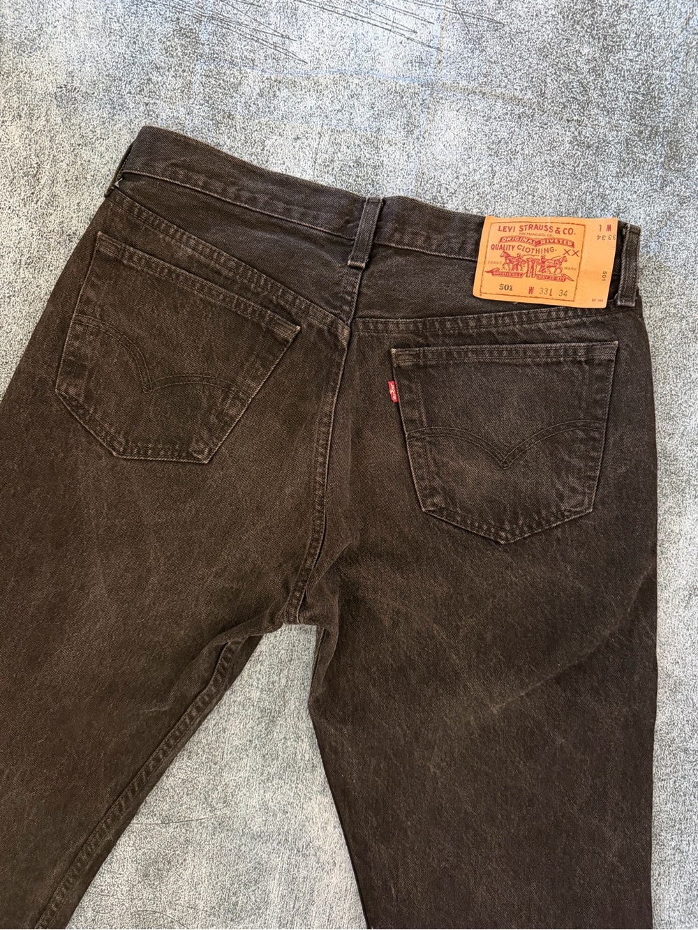Levi's Vintage Men’s 501 Relaxed Fit Jeans - Black Wash Made in Canada
